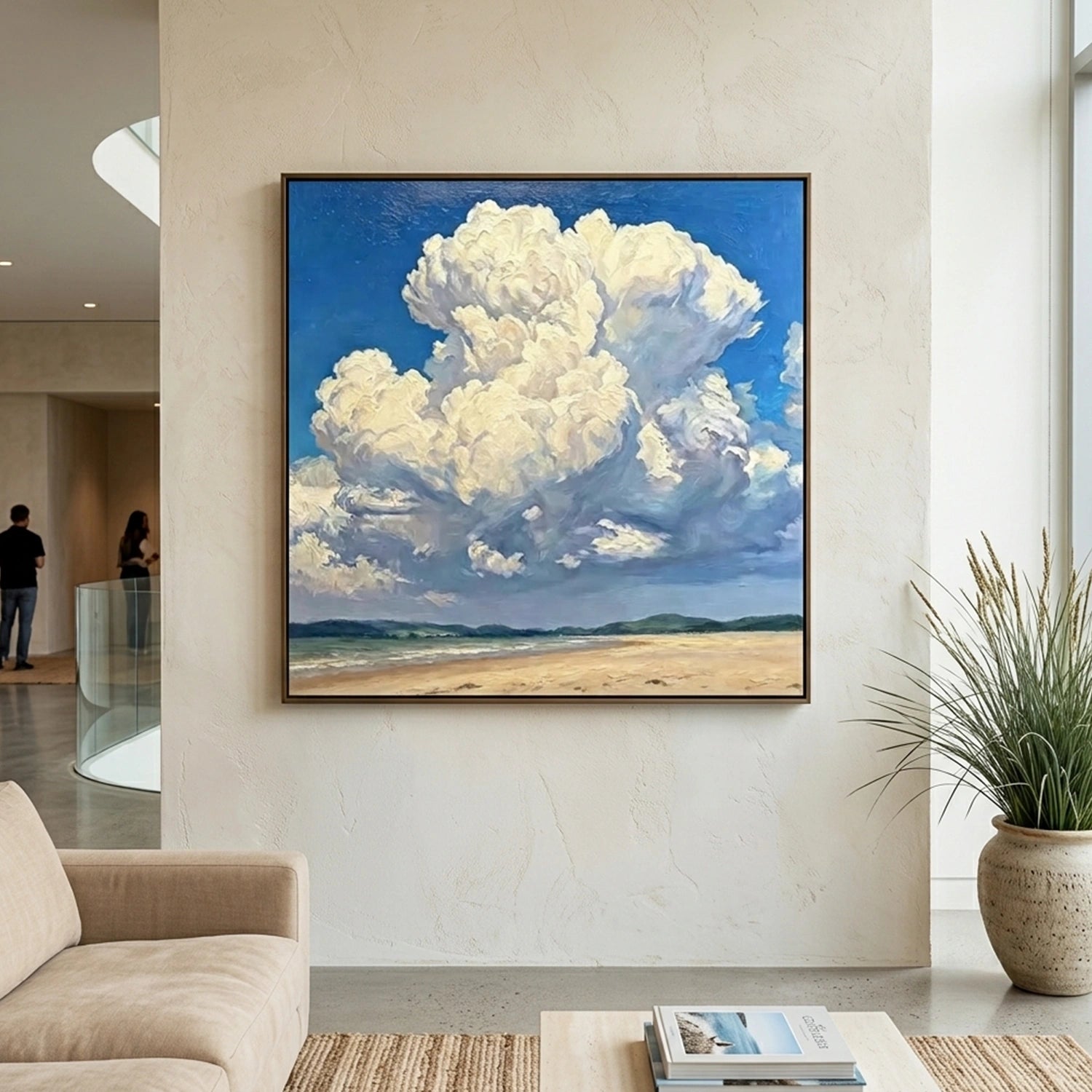 Abstract Ocean And Sky Wall Art #OS010