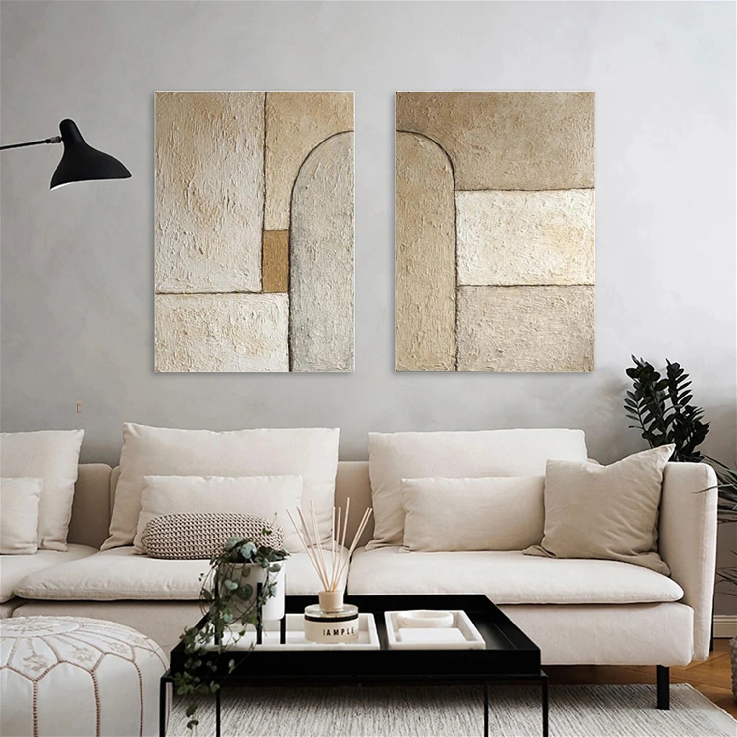 Wabi Sabi Wall Art Set of 2 #WS049