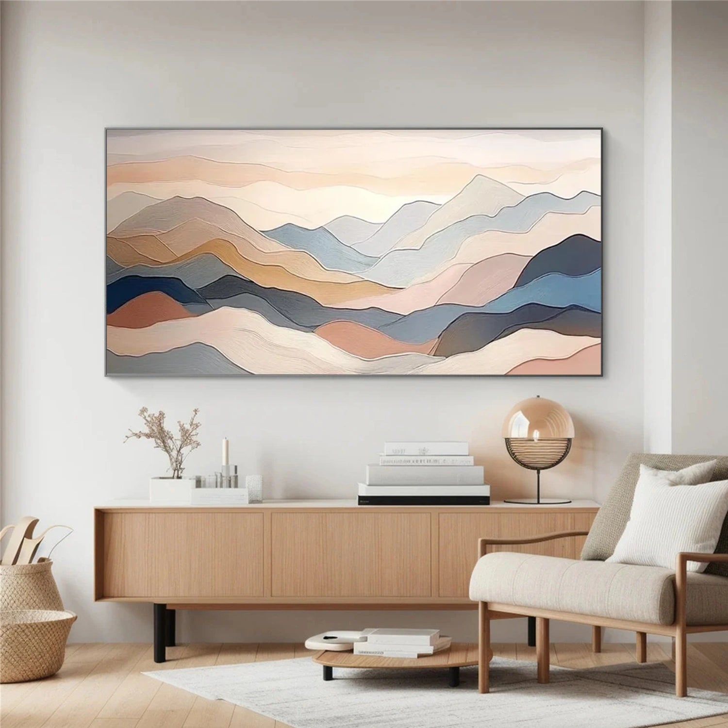 Abstract Mountain Wall Art #MM015