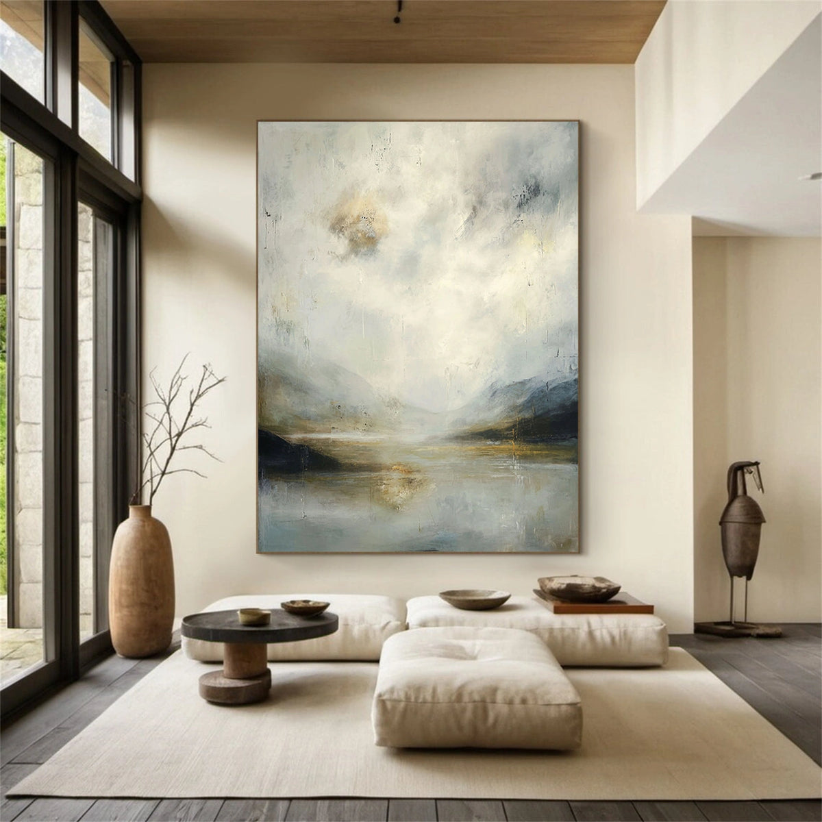 Abstract Ocean And Sky Wall Art #OS040
