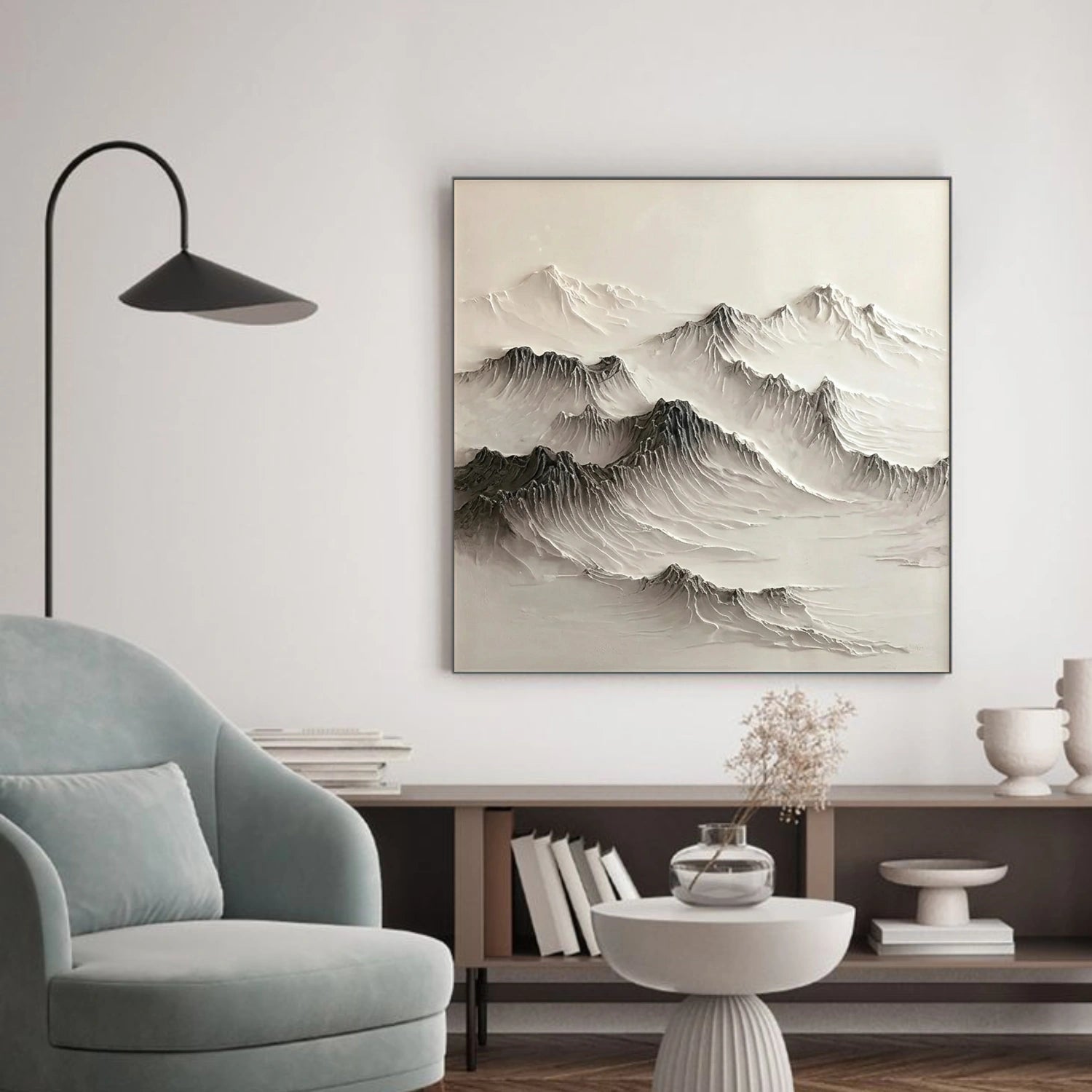 Minimalist Mountain Textured Wall Art #MM040