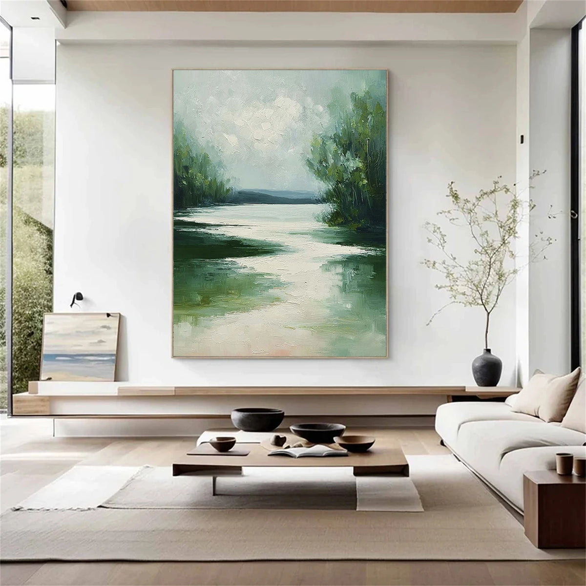 Abstract Ocean And Sky Wall Art #OS039
