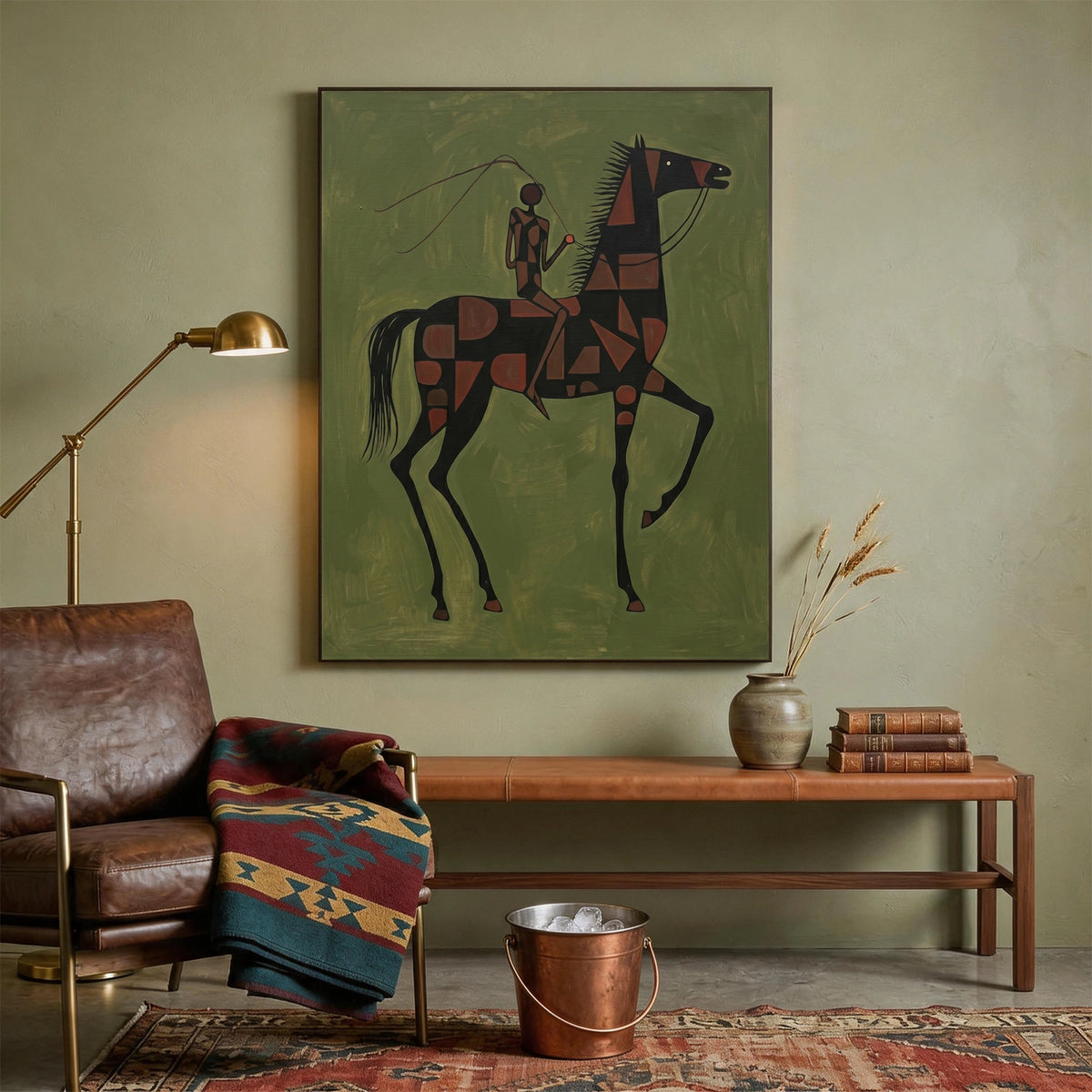 Western Cowboy Wall Art #AC091