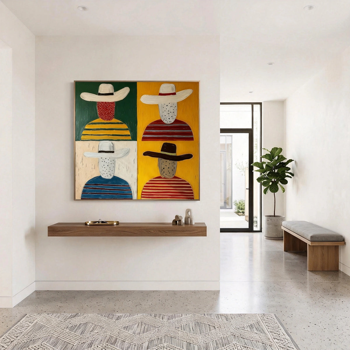 Abstract Portrait Wall Art #LA042
