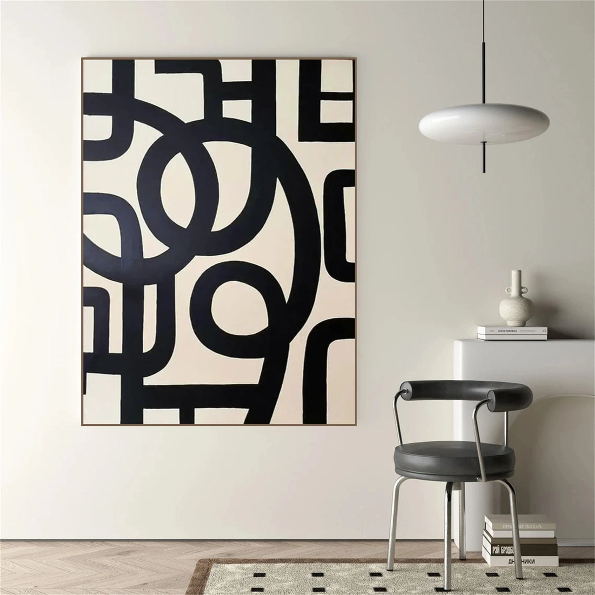 Black Minimalist Wall Art #MW012
