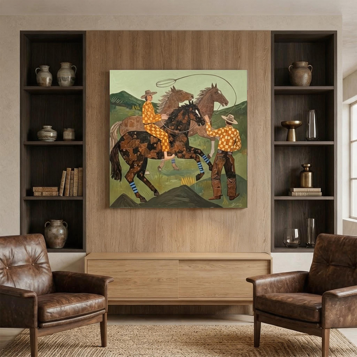 Western Cowboy Wall Art #AC 147