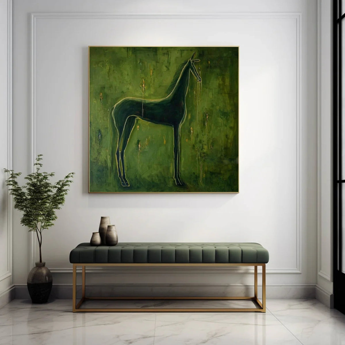Abstract Animal Horse Wall Art #AN033