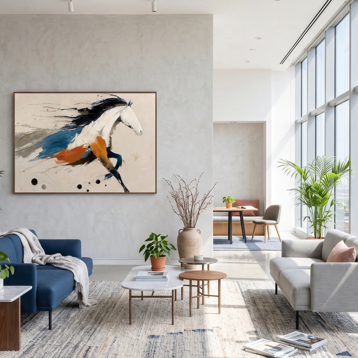 Abstract Animal Horse Wall Art #AN042