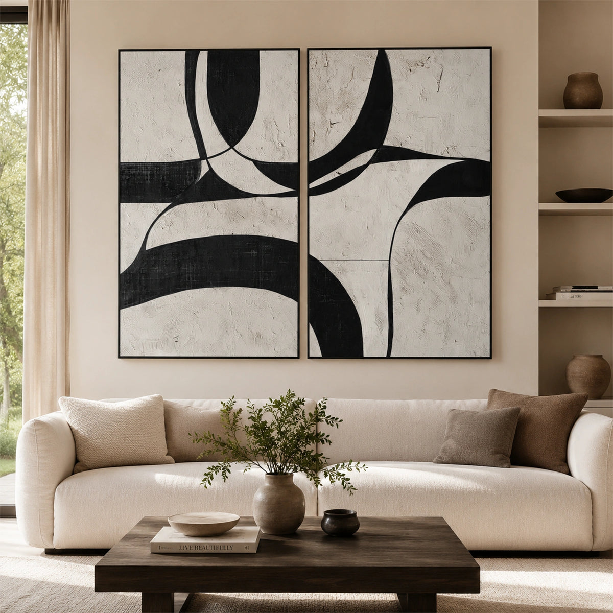 Wabi Sabi Wall Art Set of 2 #WS094