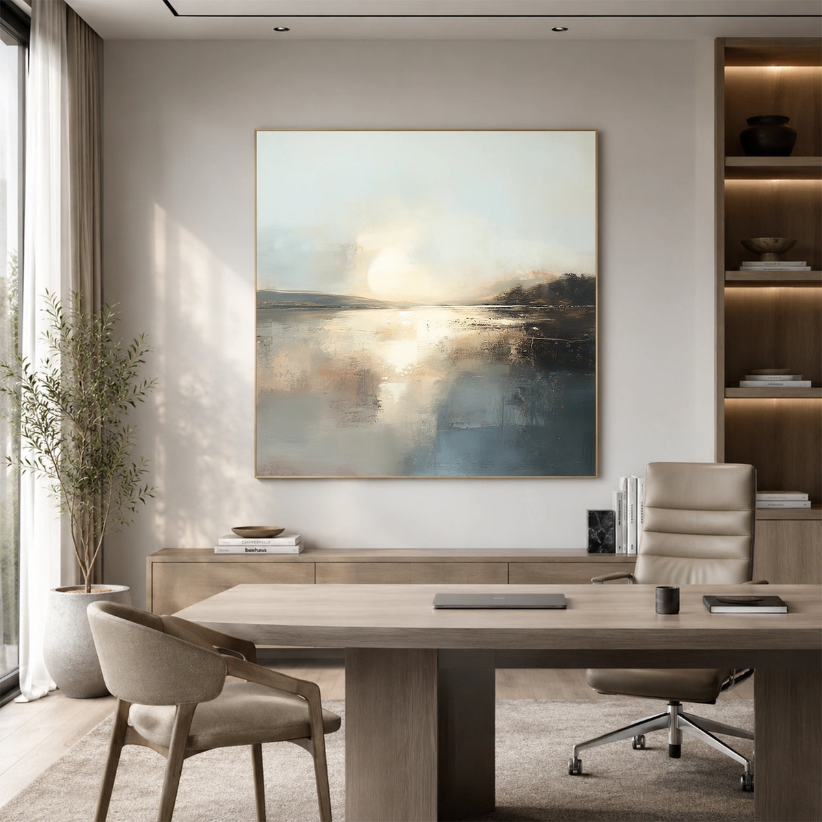 Abstract Ocean And Sky Wall Art #OS116