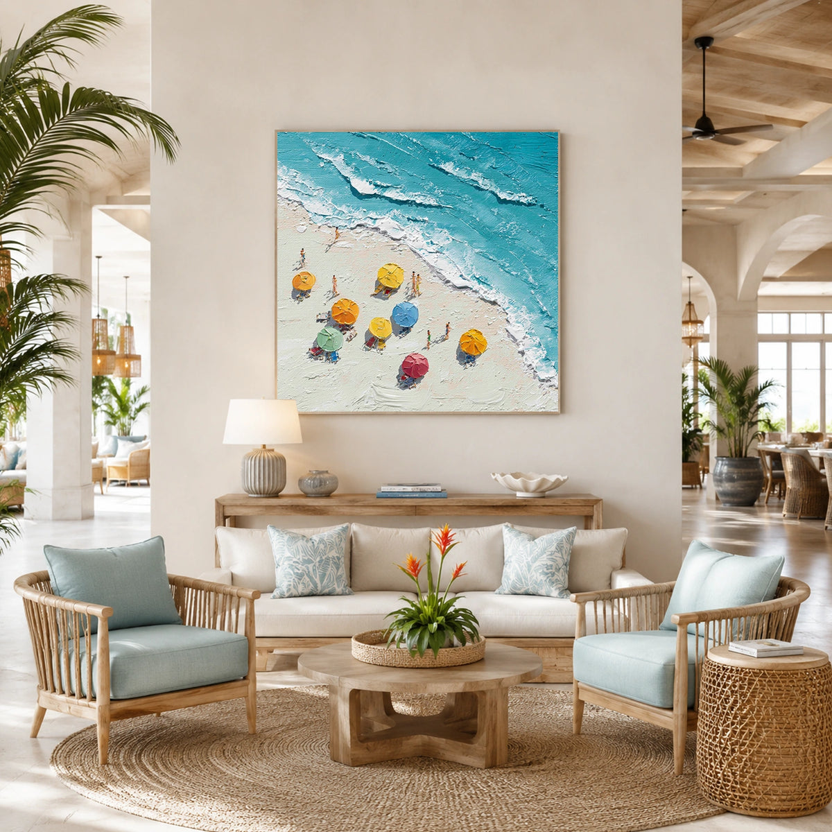 Abstract Ocean And Sky Wall Art #OS012