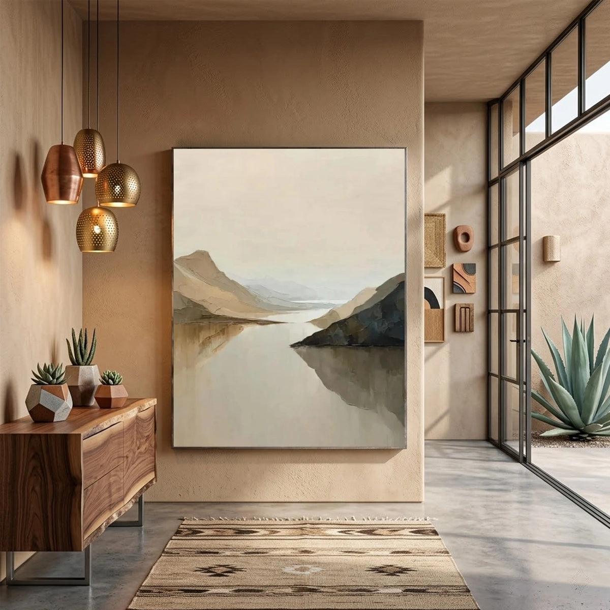 Abstract Mountain Wall Art #MM009