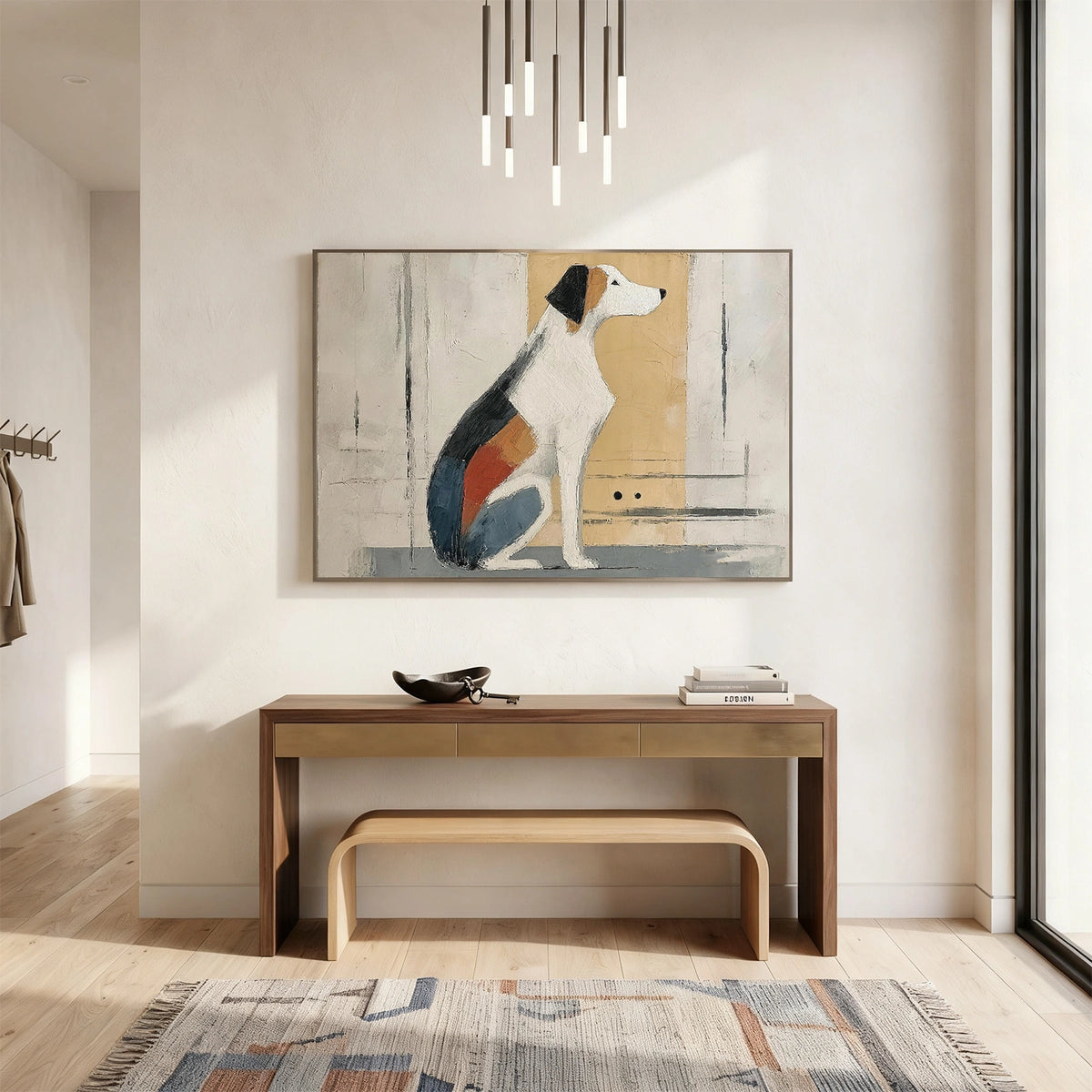 Abstract Animal Dog Wall Art #AN022