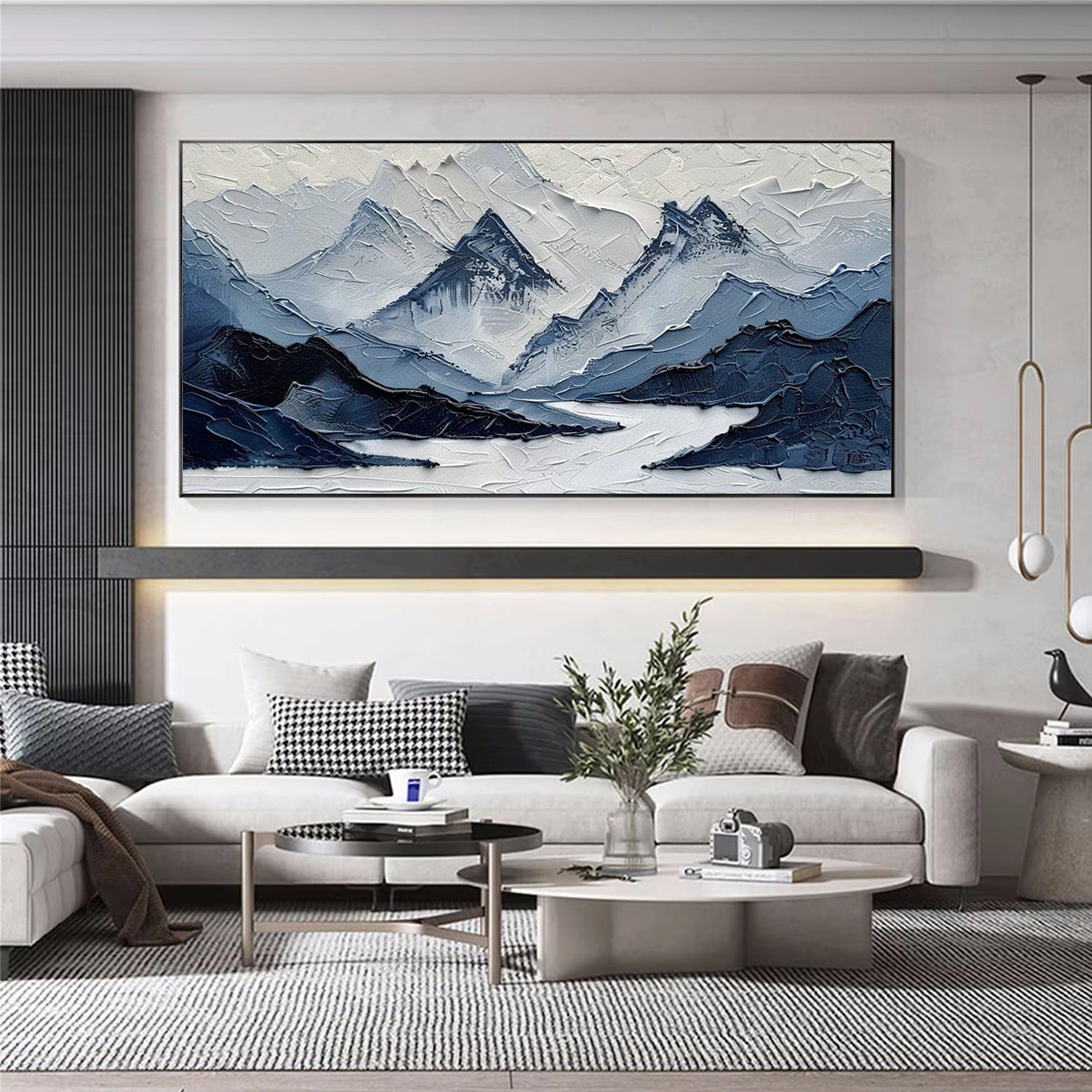 Abstract Mountain Textured Wall Art #MM016