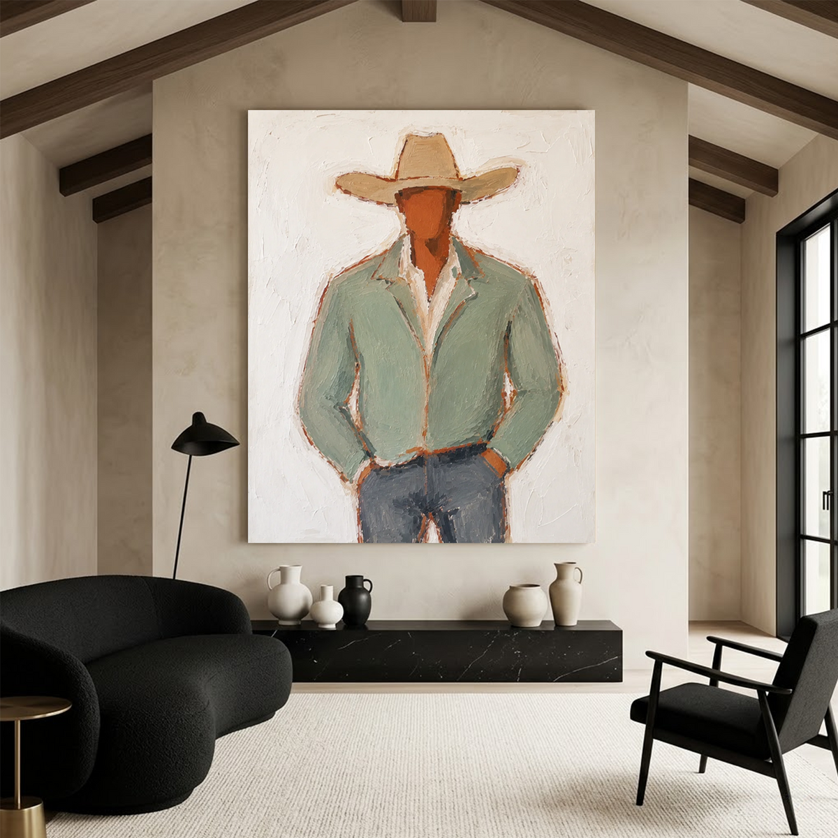 Western Cowboy Wall Art # AC116