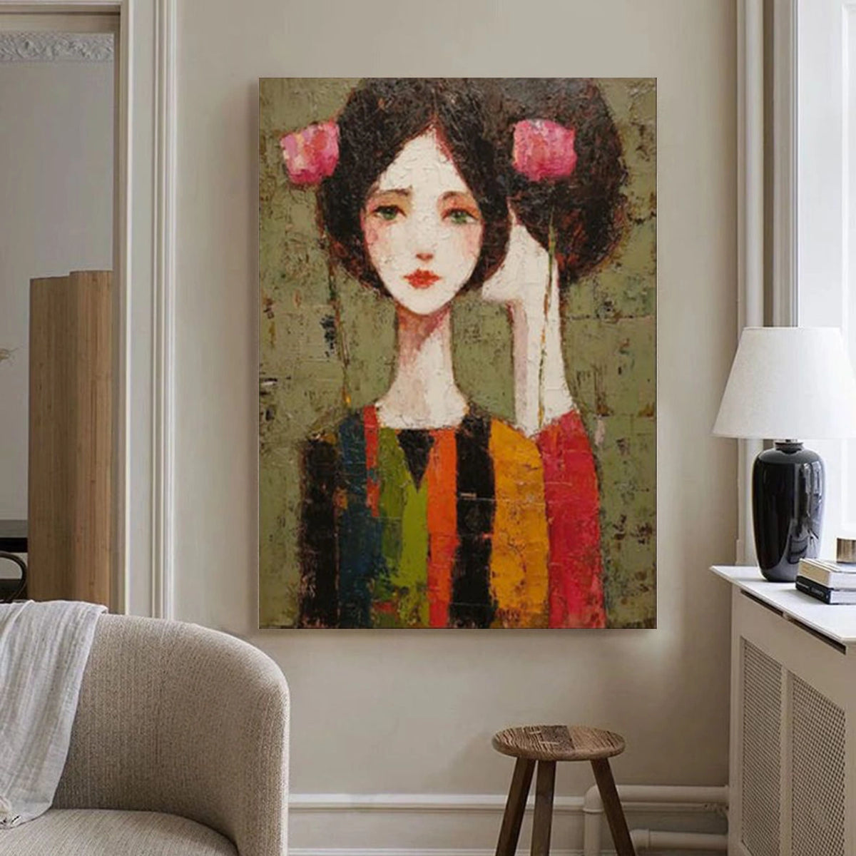 Abstract Portrait Wall Art #LA005