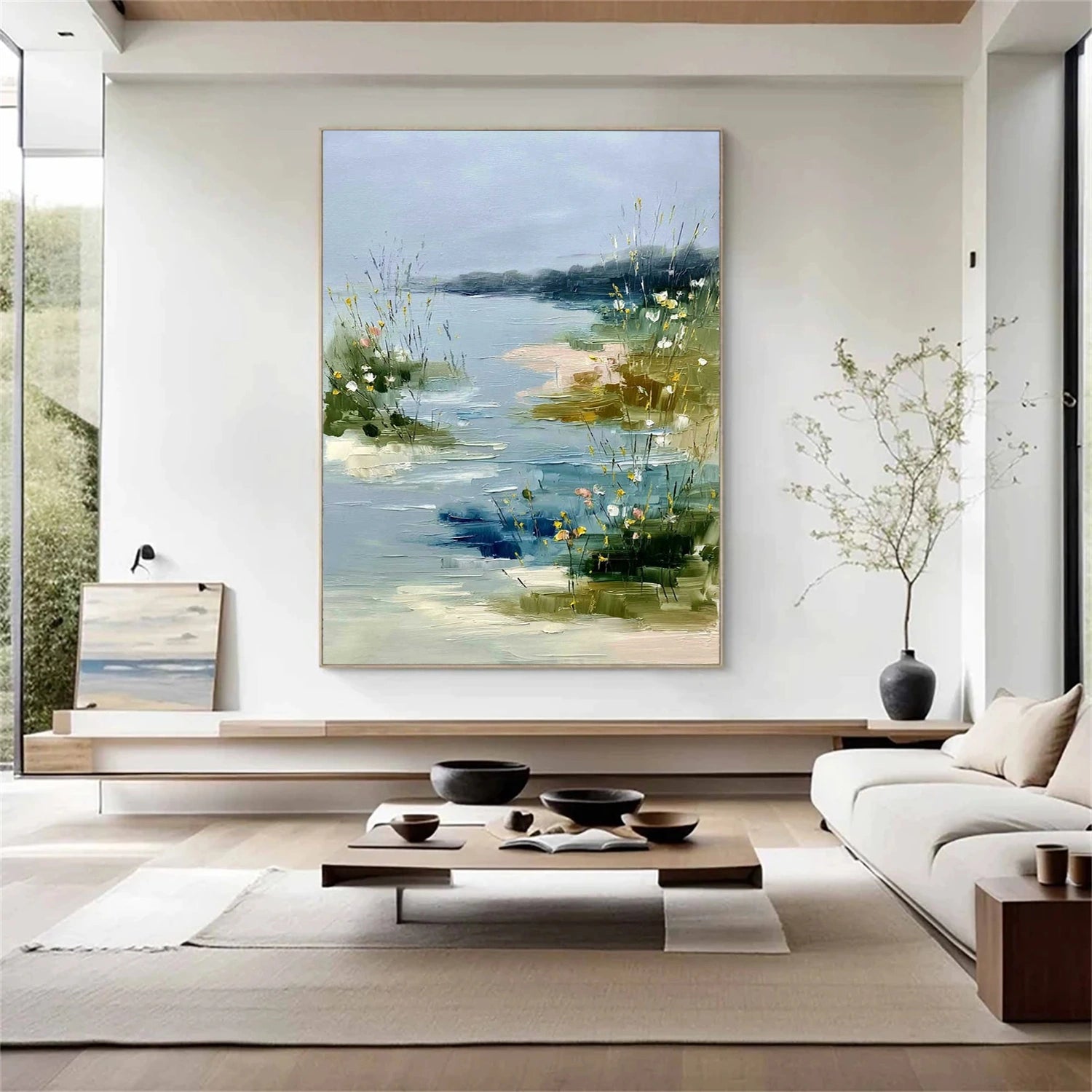 Abstract Ocean And Sky Wall Art #OS038