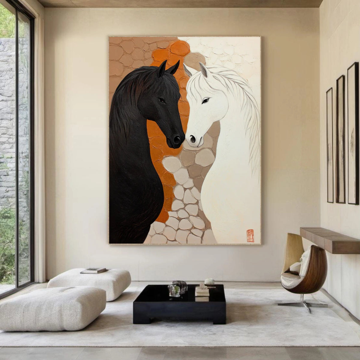 Abstract Animal Horse Wall Art #AN037