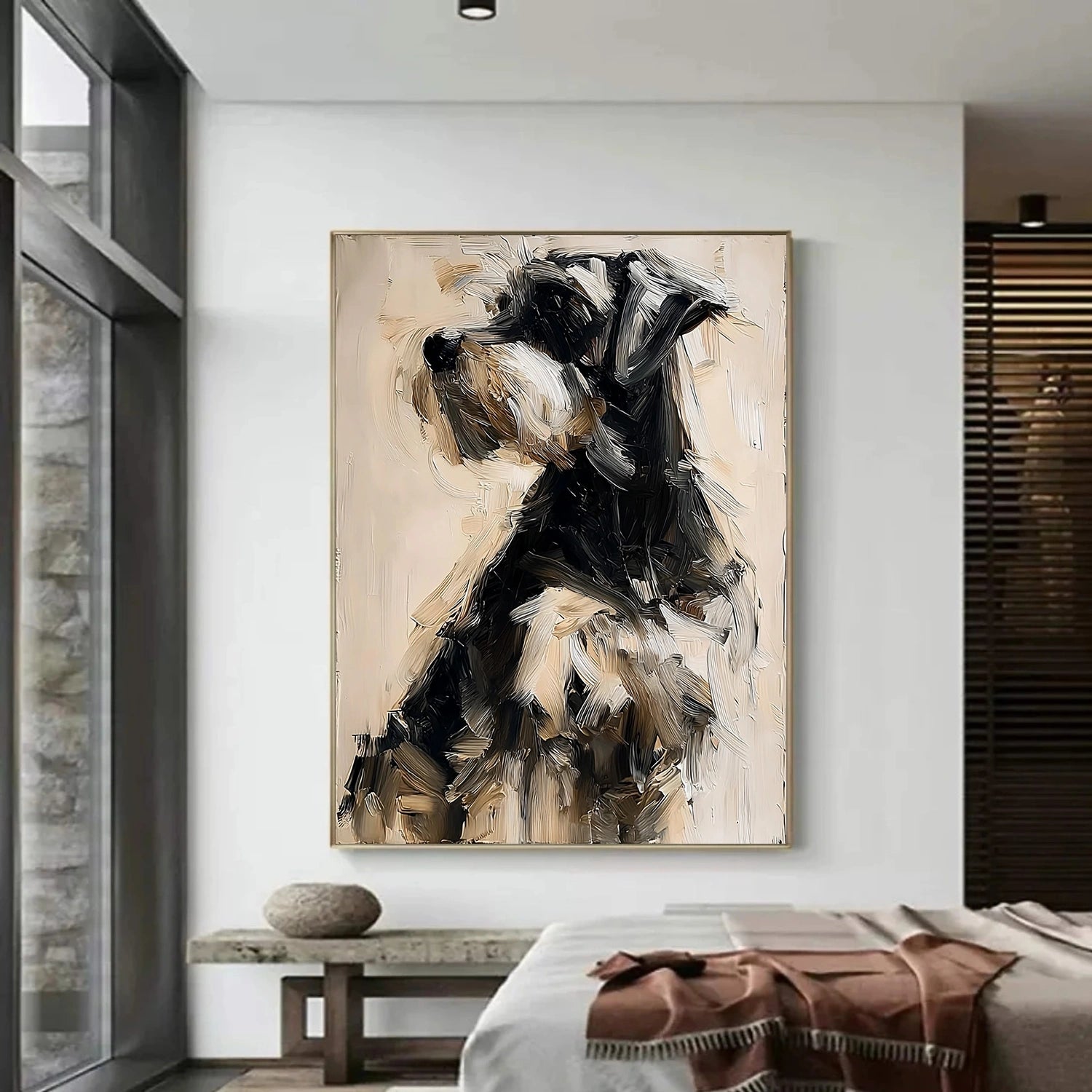 Abstract Animal Dog Wall Art #AN009