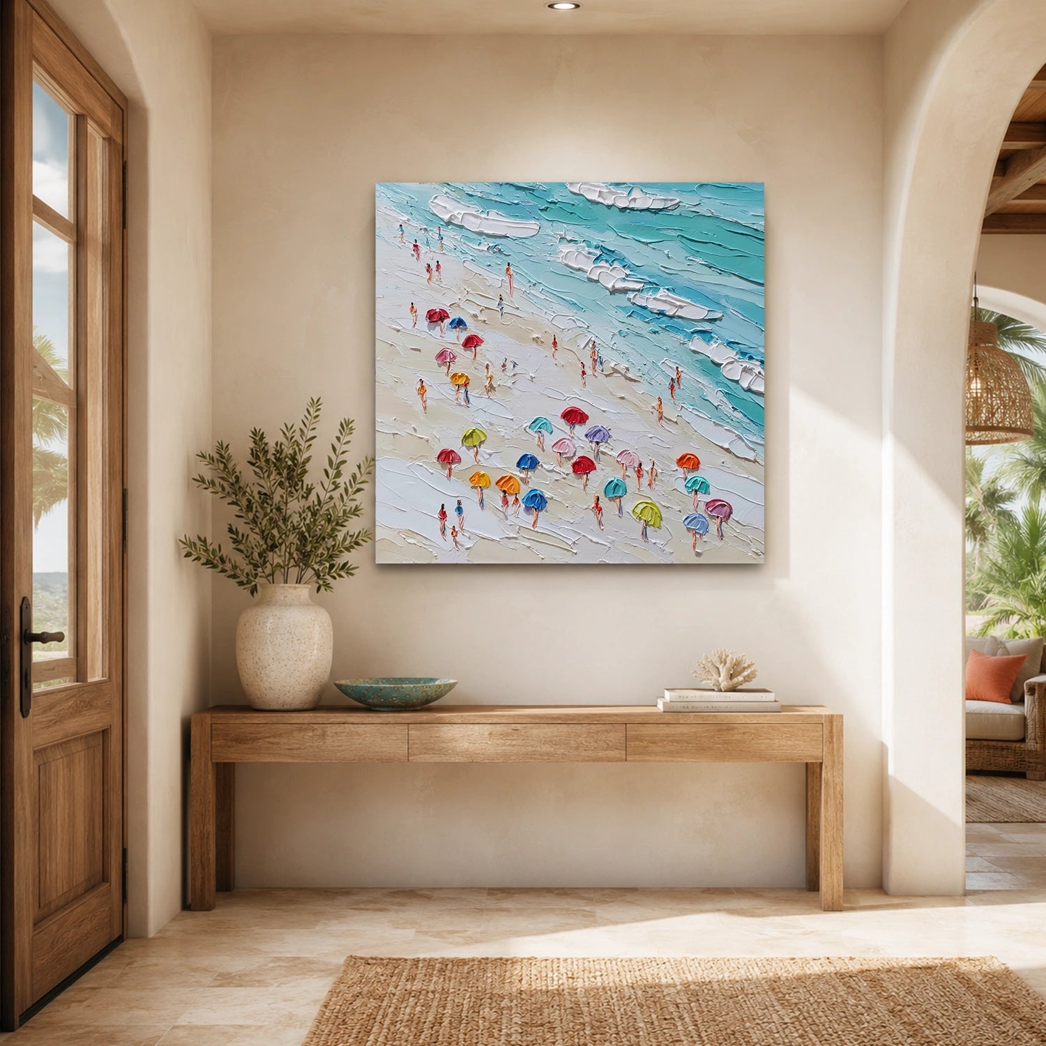 Abstract Ocean And Sky Wall Art #OS017