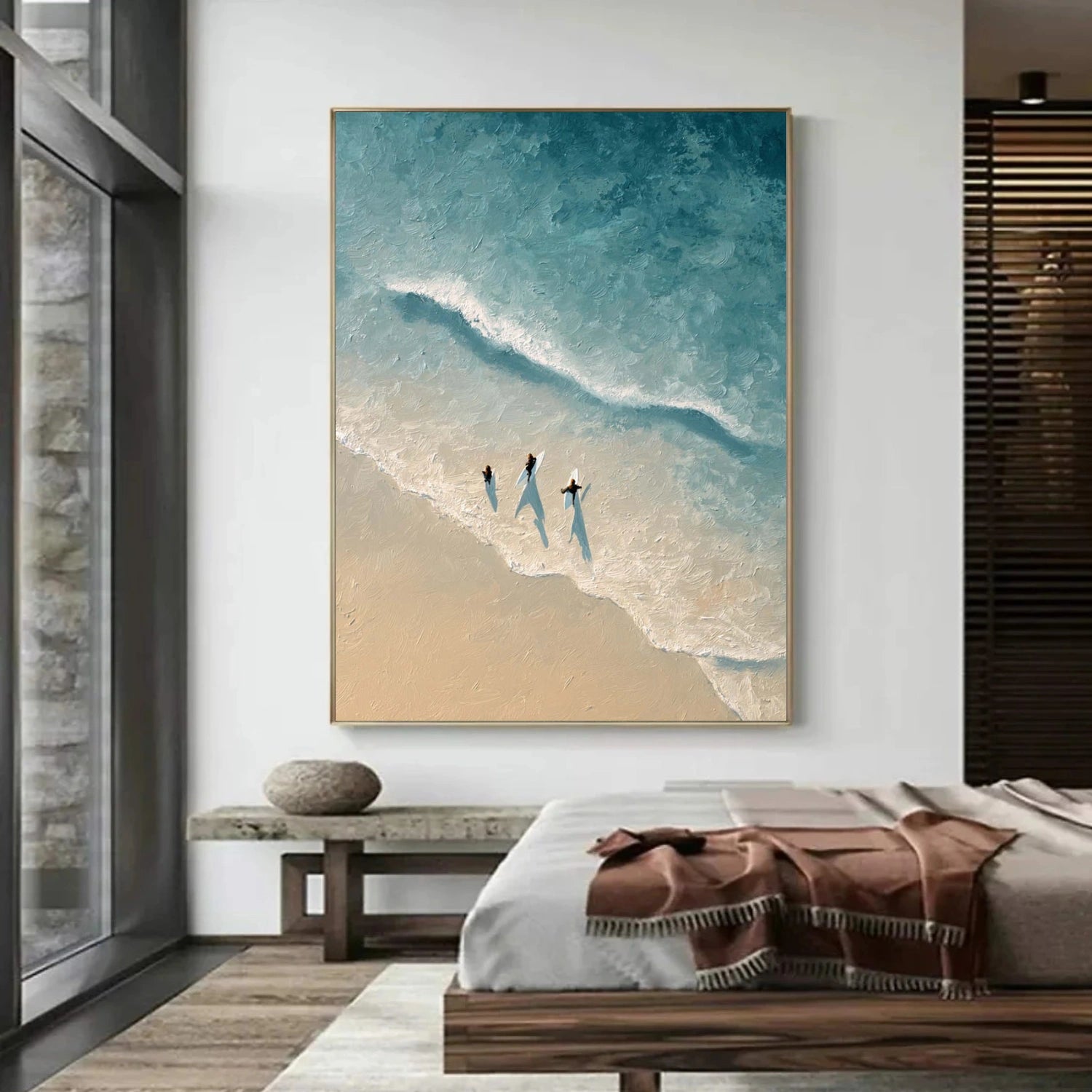 Abstract Ocean And Sky Wall Art #OS042