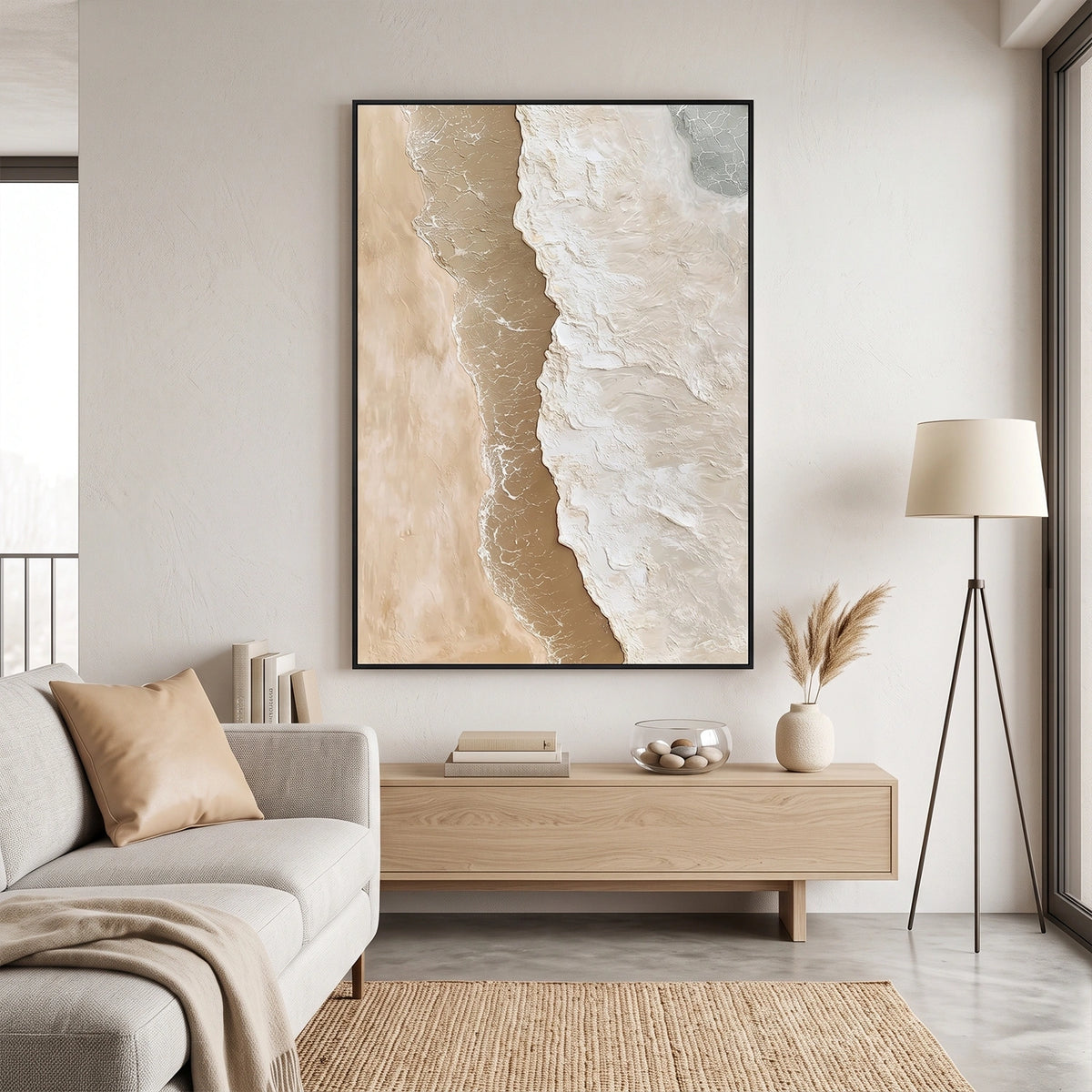Abstract Ocean And Sky Wall Art #OS123