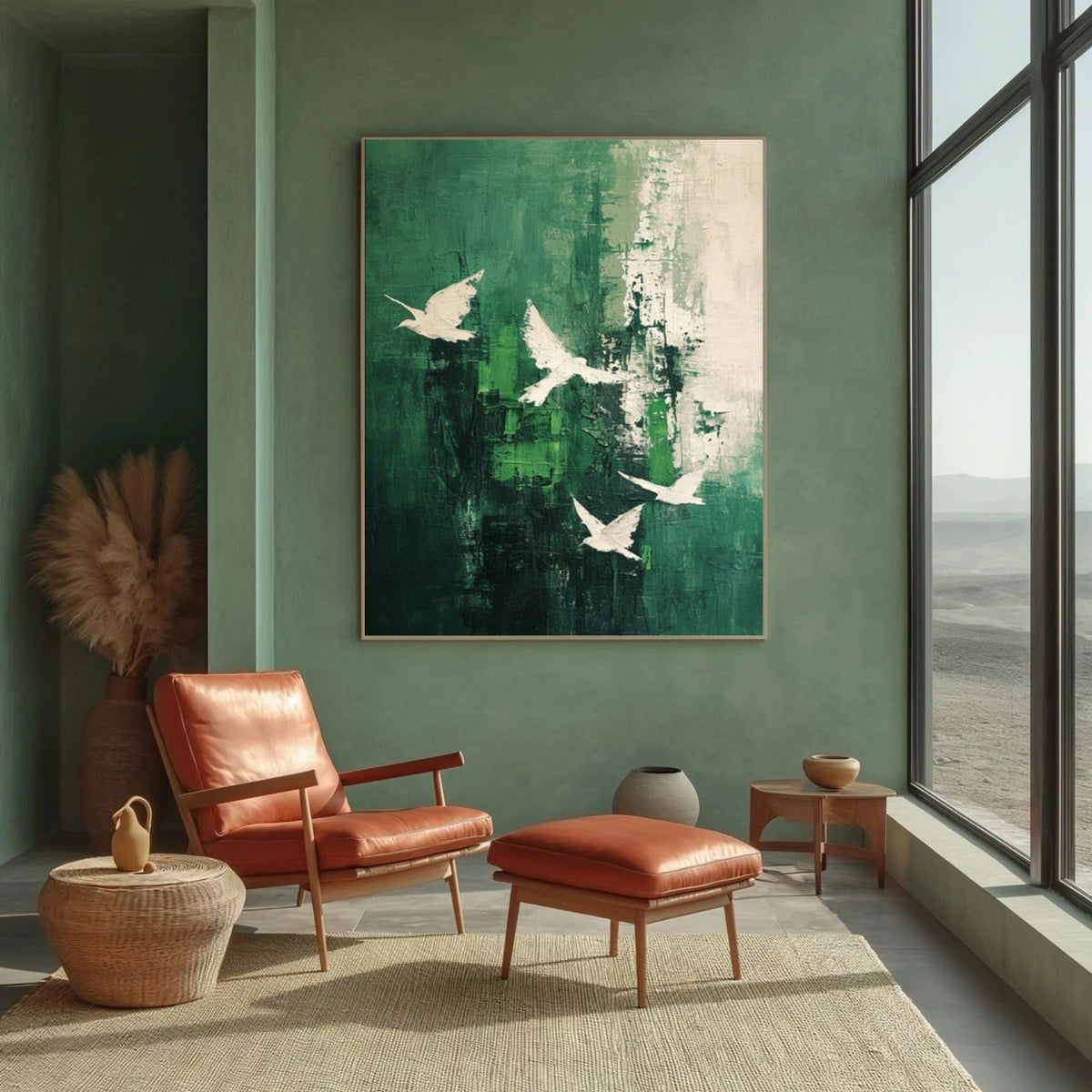 Abstract Animal Bird Wall Art #AN051
