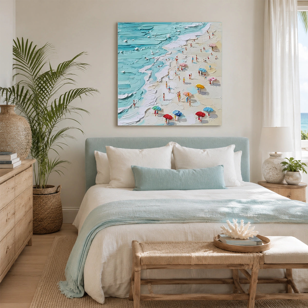 Abstract Ocean And Sky Wall Art #OS019