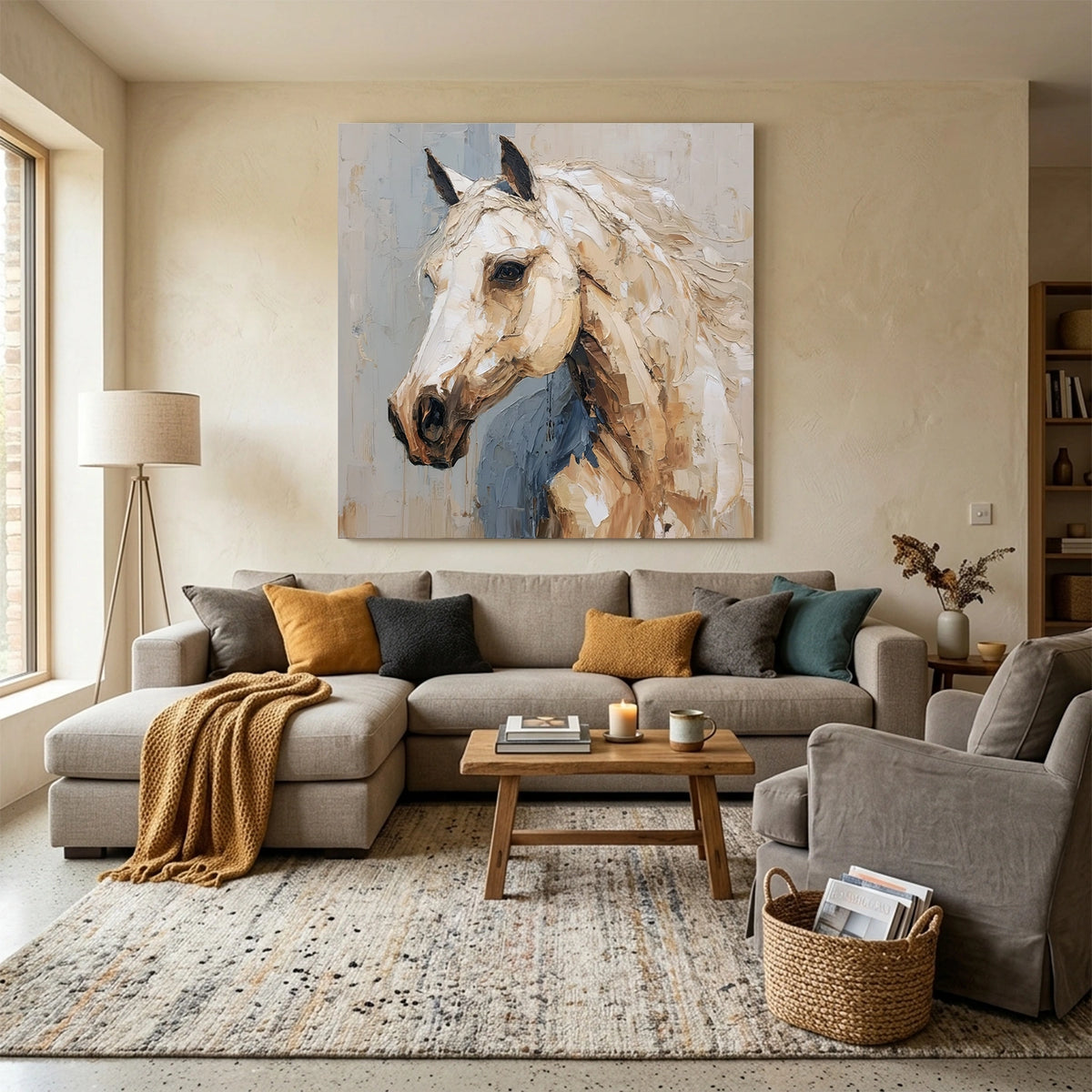 Abstract Animal Horse Wall Art #AN041