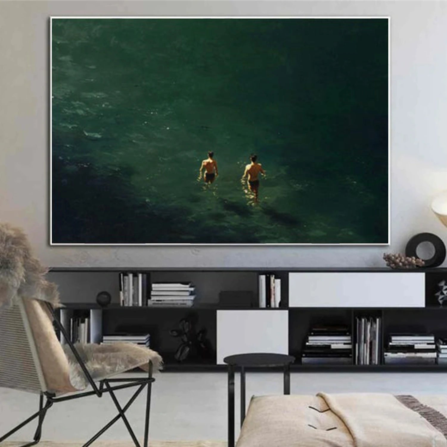 Abstract Ocean And Sky Wall Art #OS100