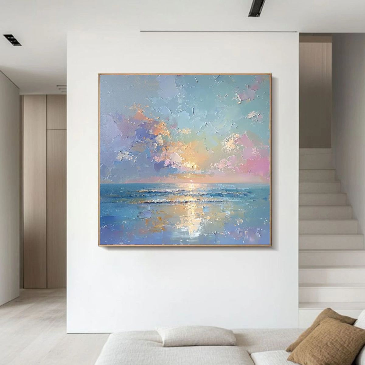 Abstract Ocean And Sky Wall Art #OS009