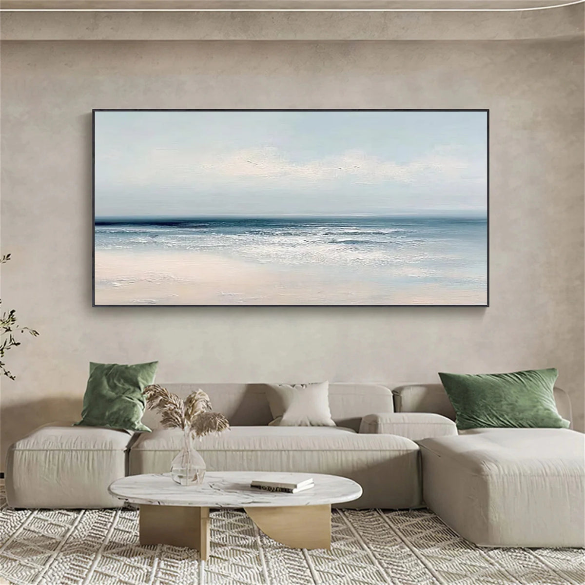 Abstract Ocean And Sky Wall Art #OS044