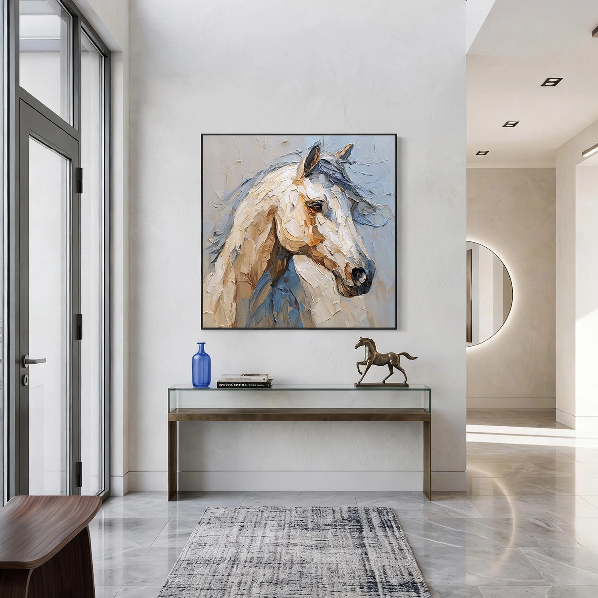 Abstract Animal Horse Wall Art #AN040