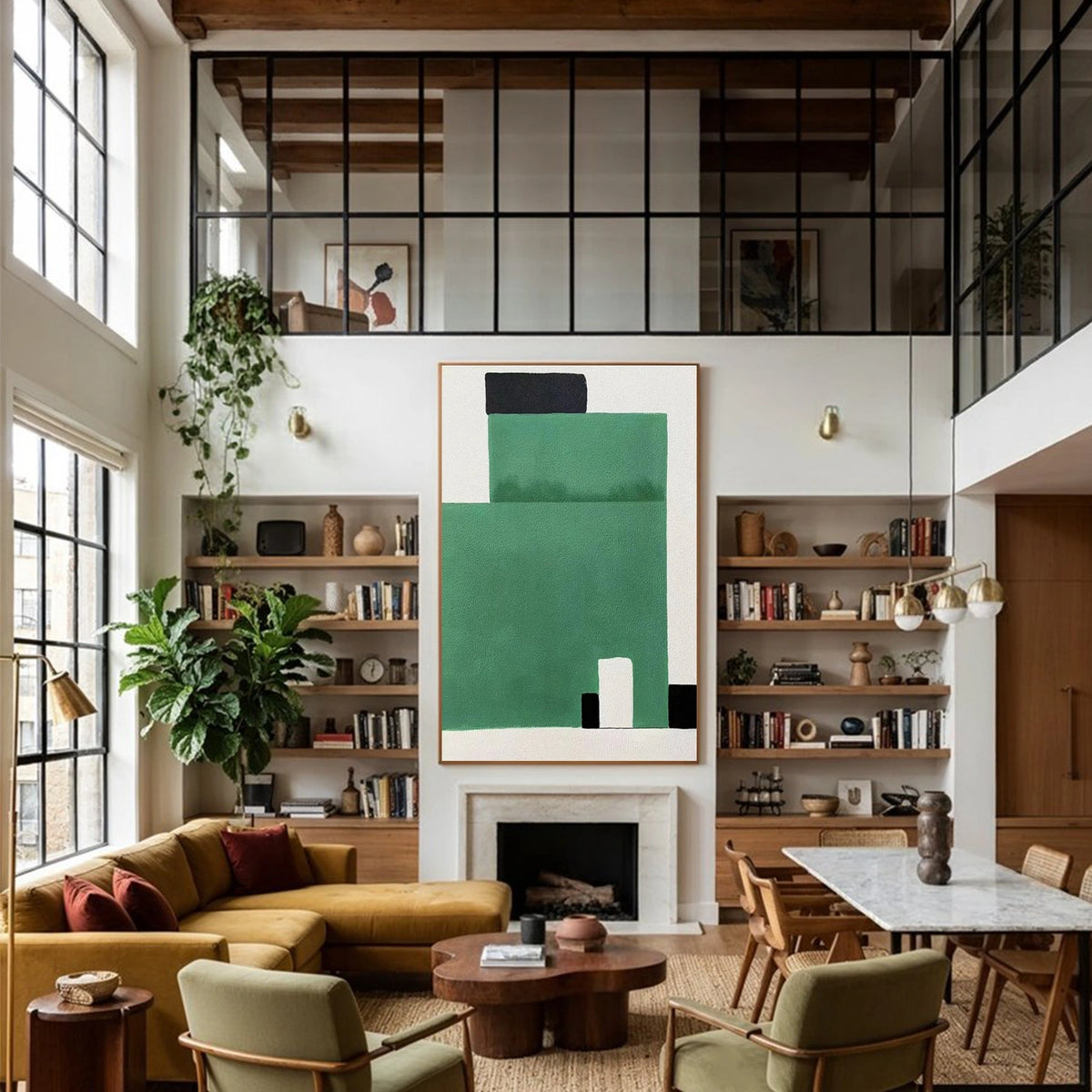 Green Minimalist Wall Art #MW003