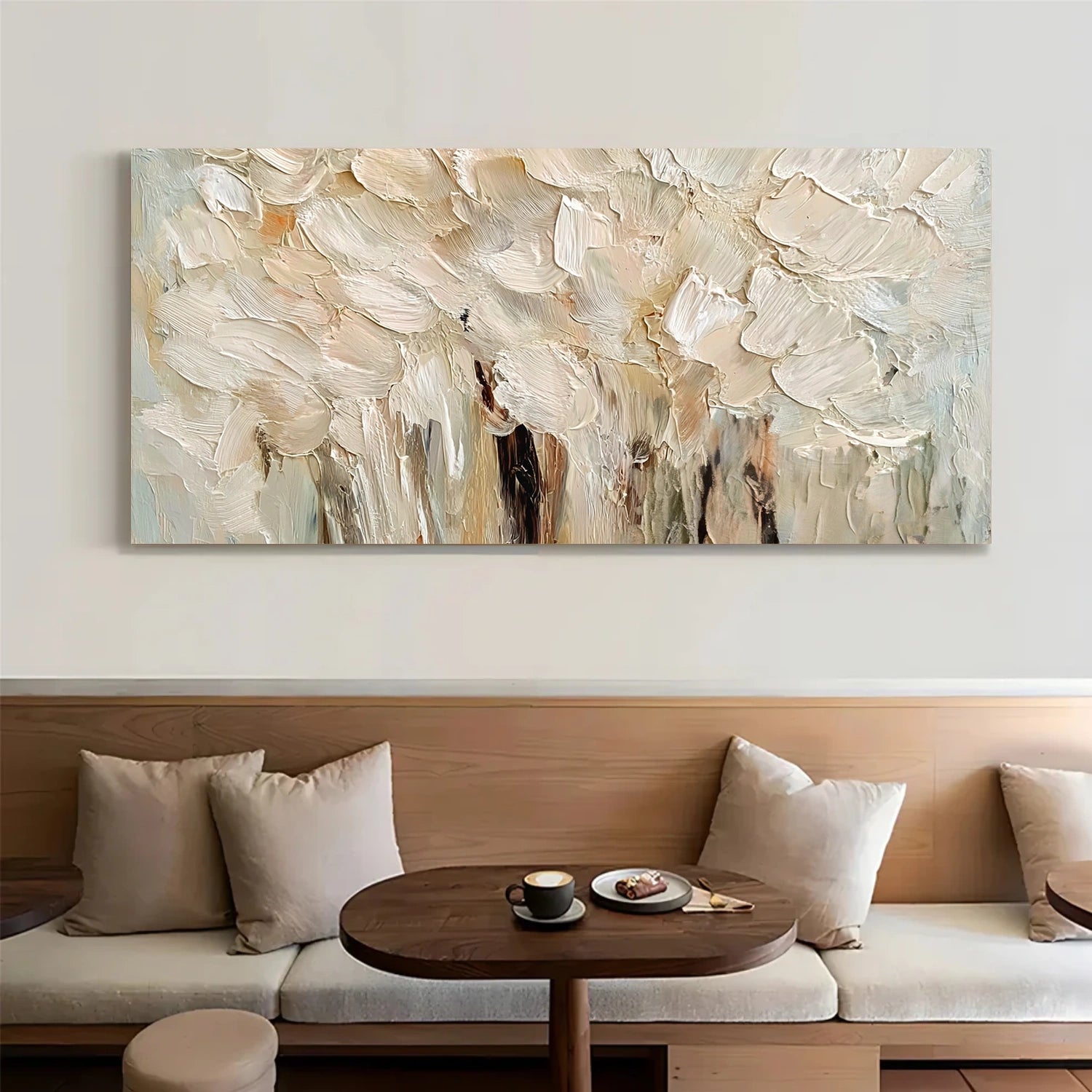 Abstract Flower And Tree Textured Wall Art #FT024
