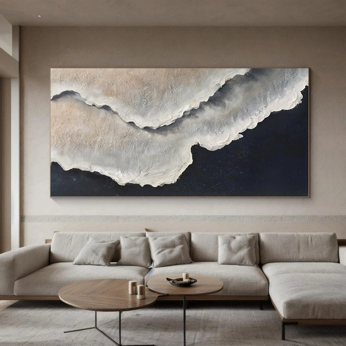 Abstract Ocean And Sky Wall Art #OS050