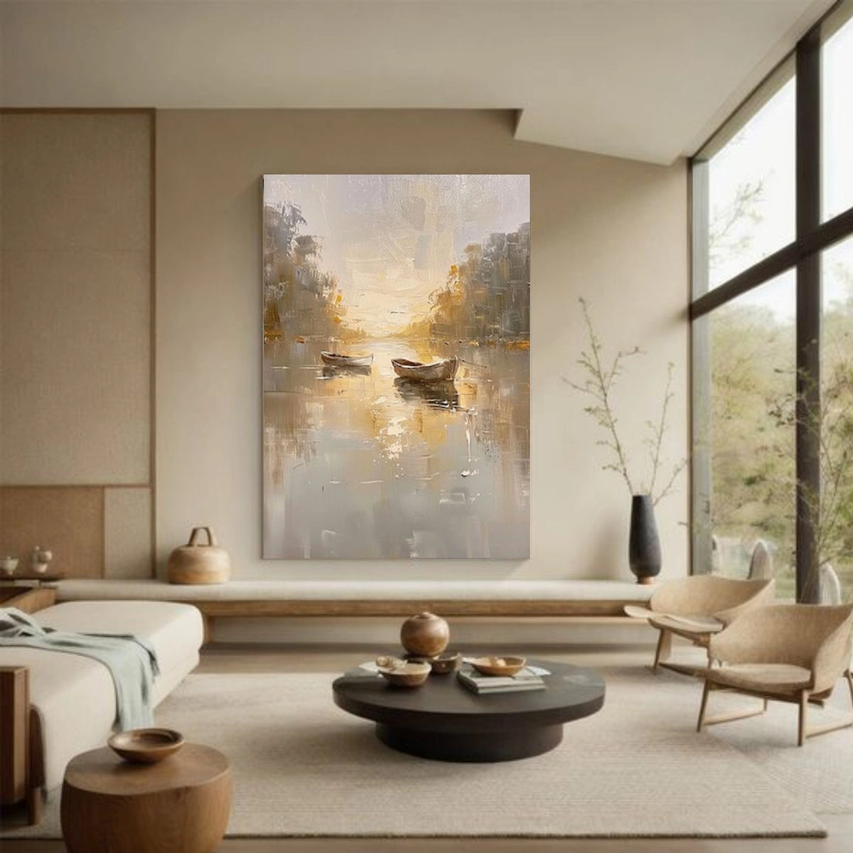 Abstract Ocean And Sky Wall Art #OS024