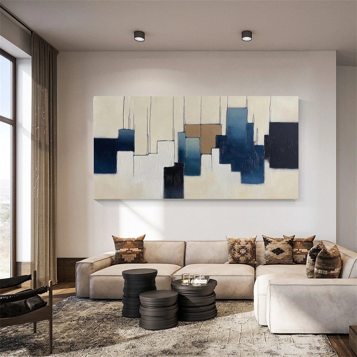 Abstract Textured Wall Art #AW034