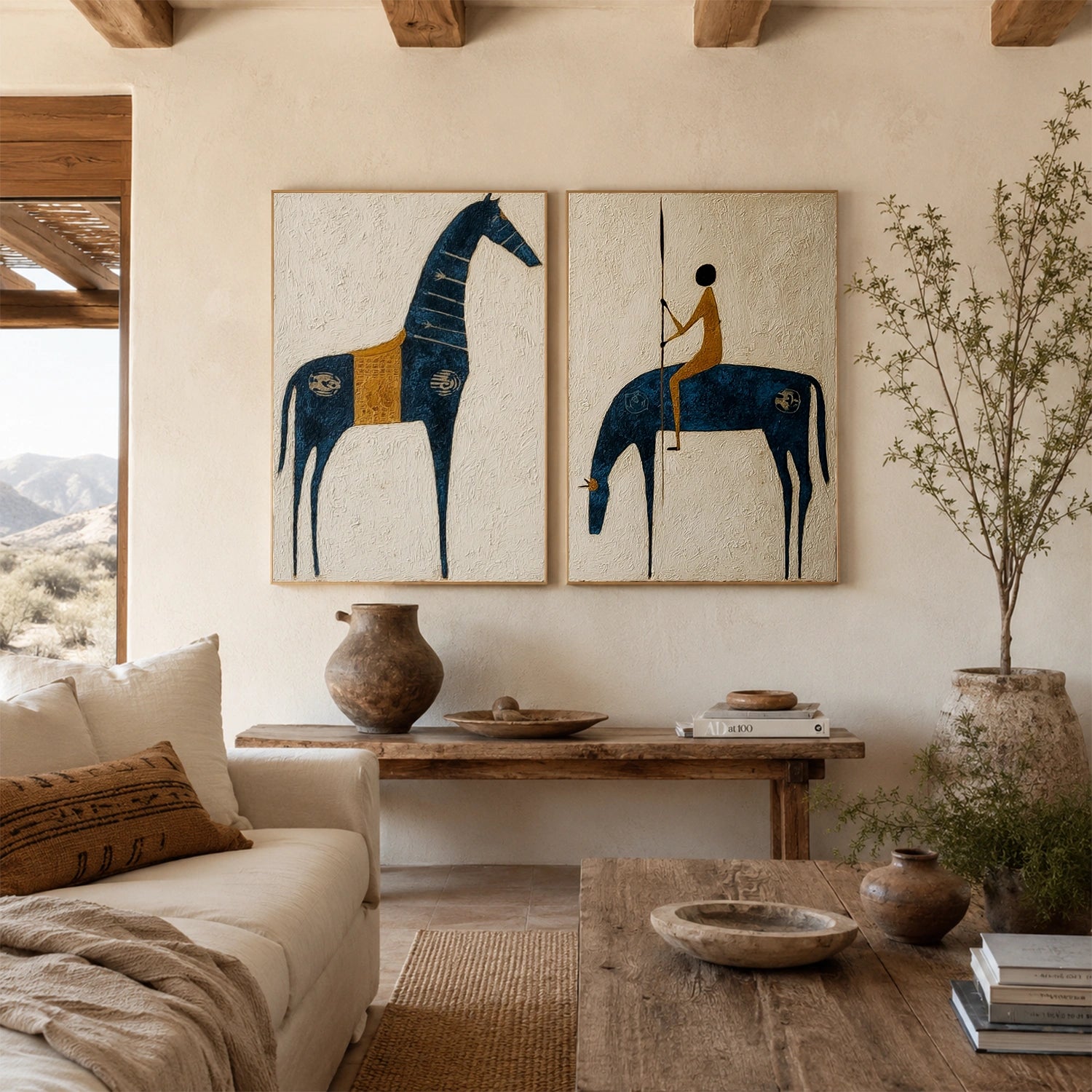 Western Cowboy Wall Art Set of 2 #AC005