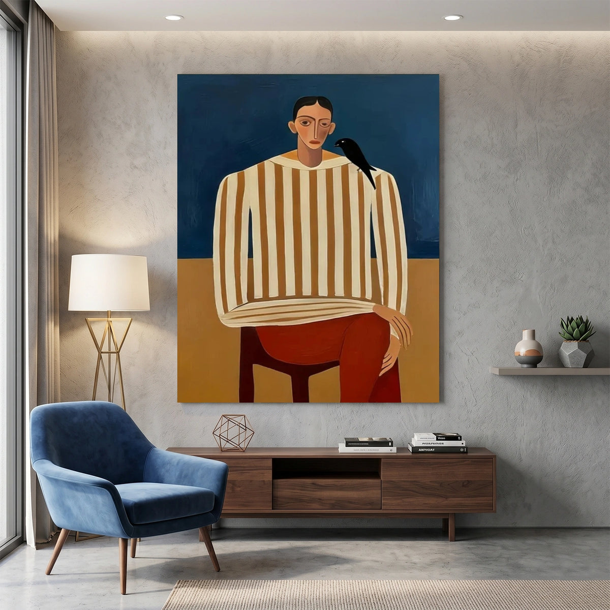 Abstract Portrait Wall Art #LA034