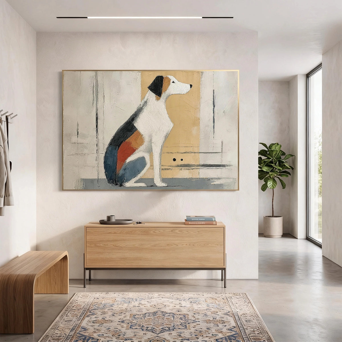 Abstract Animal Dog Wall Art #AN022