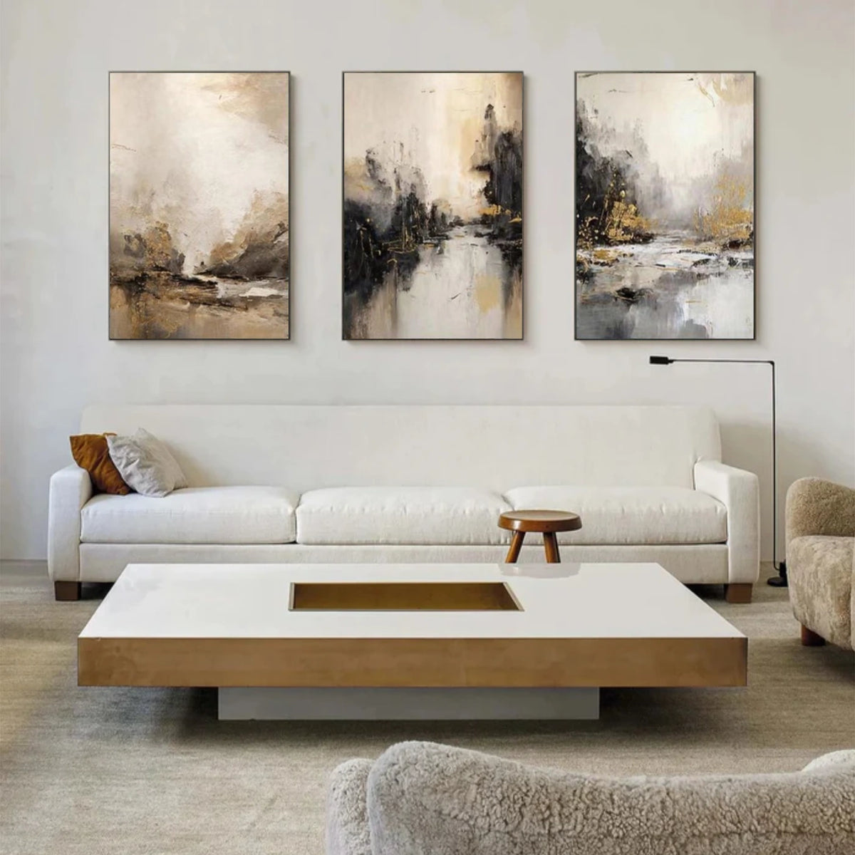 Abstract Wall Art Set of 3 #AW042