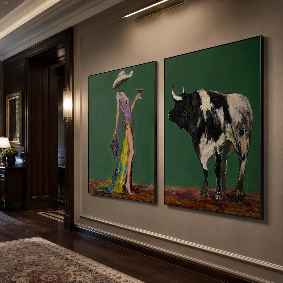 Western Cowboy Wall Art Set of 2 #AC028