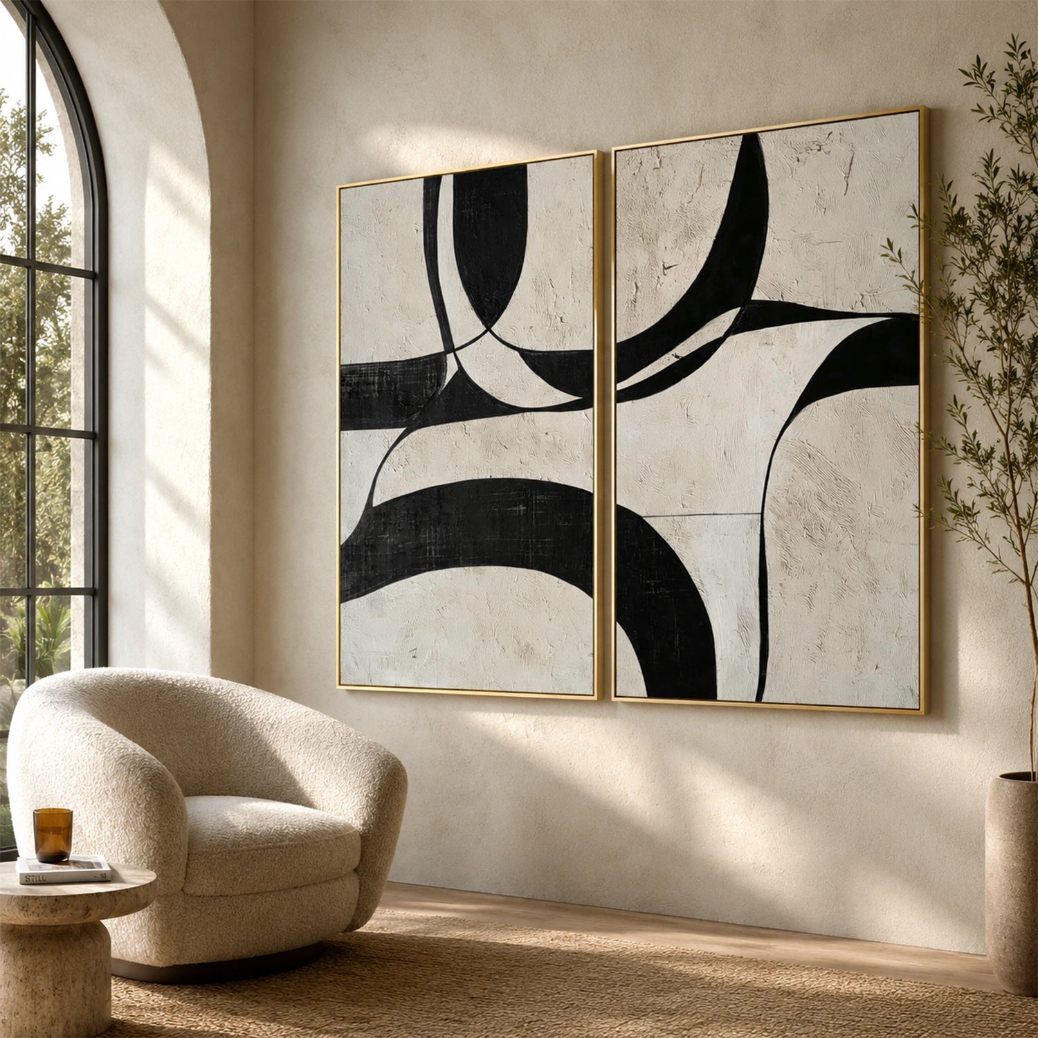 Wabi Sabi Wall Art Set of 2 #WS094