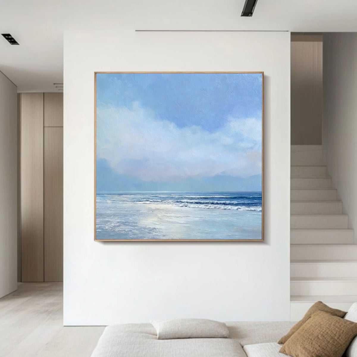 Abstract Ocean And Sky Wall Art #OS006