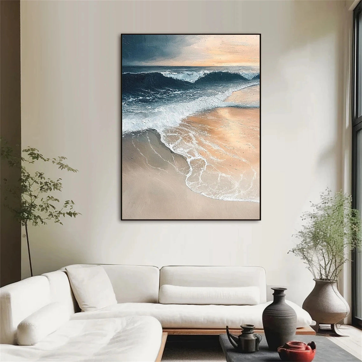 Abstract Ocean And Sky Wall Art #OS035