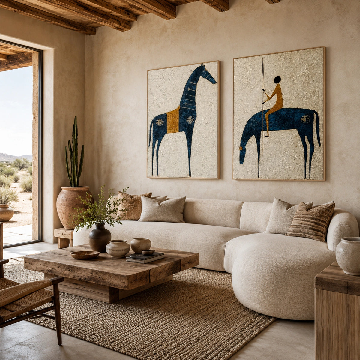 Western Cowboy Wall Art Set of 2 #AC005