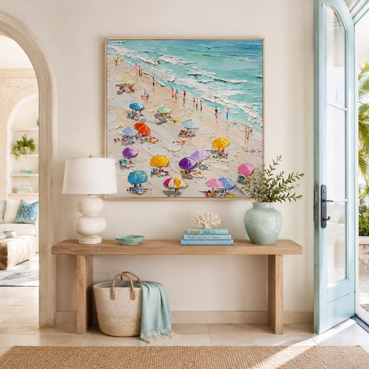 Abstract Ocean And Sky Wall Art #OS014