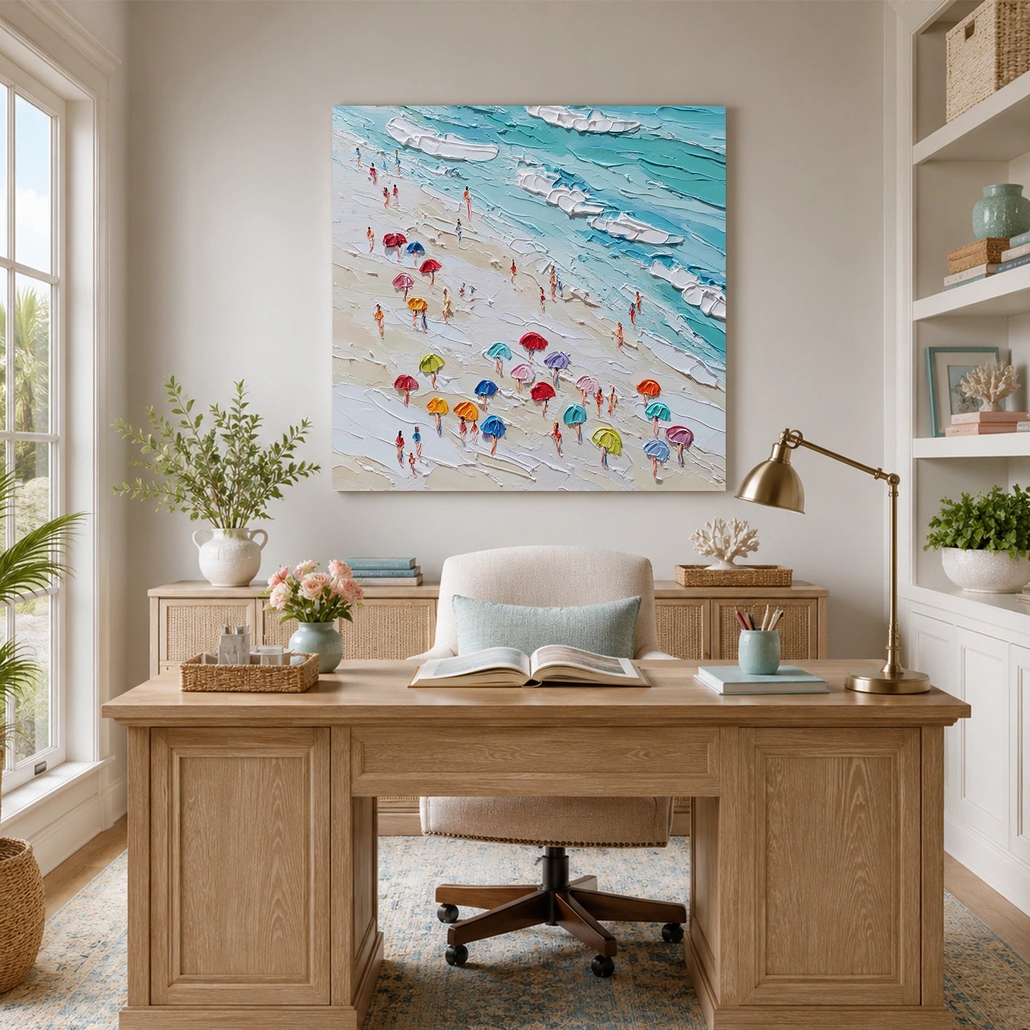 Abstract Ocean And Sky Wall Art #OS017