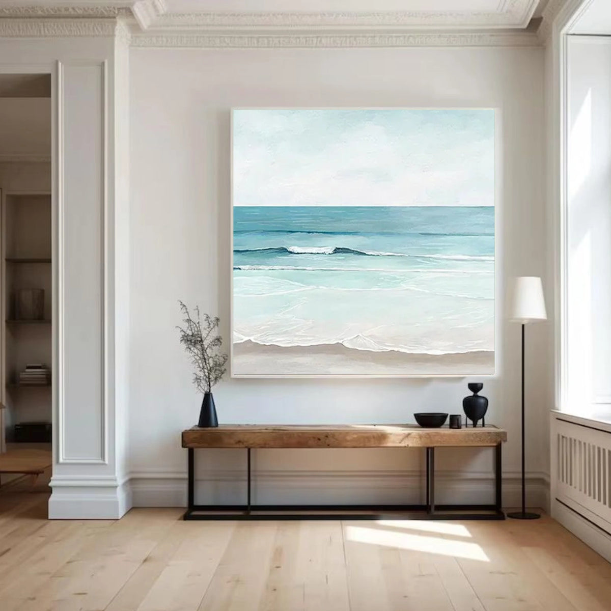 Abstract Ocean And Sky Wall Art #OS002